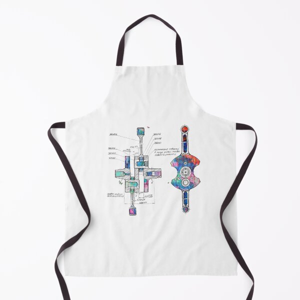 Item preview, Complex technical drawing of a Mechanism in colorful Abstraction designed and sold by Dmitri Matkovsky.