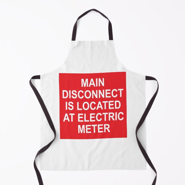Item preview, Main Disconnect is Located at Electric Meter designed and sold by Mr. Electrician.