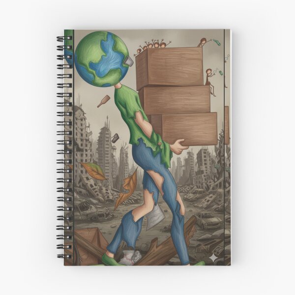 Aperçu de l'œuvre Planète Terre, soucieuse de l'humanité créée et vendue par AbstractCorner.