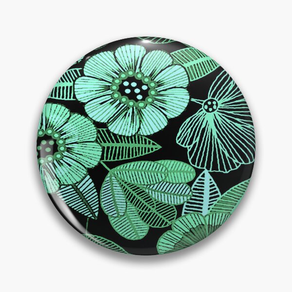 Item preview, Flower Lines in Green designed and sold by ViaARTfactory.