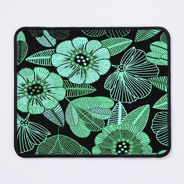 Item preview, Flower Lines in Green designed and sold by ViaARTfactory.