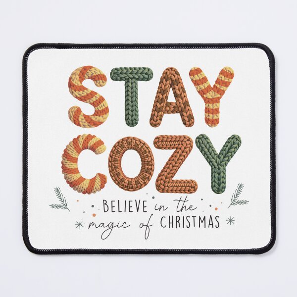 Item preview, Stay cozy yarn t-shirt design, print, positive quote, decor designed and sold by NatalkaP.