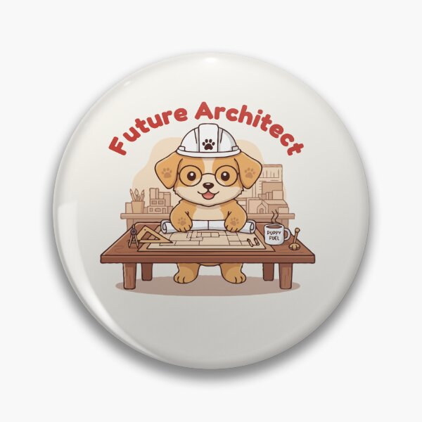 Item preview, Architect Puppy – Future Architect | Puppy Dreams Big Series designed and sold by The Real Life Symphony.
