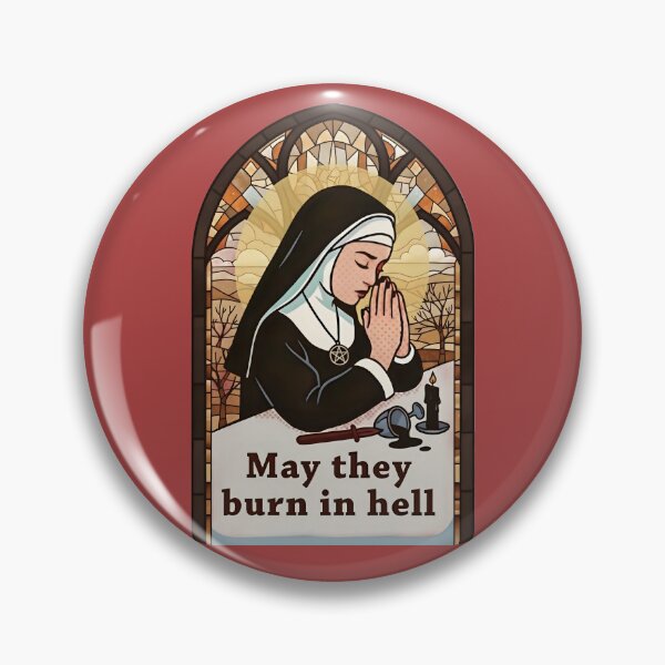 Item preview, Dark Stained Glass Nun – Gothic Satire  designed and sold by SidTastic .