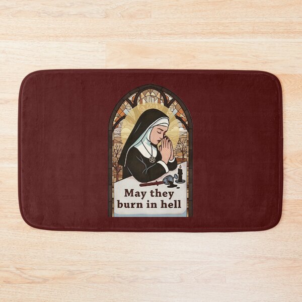Item preview, Dark Stained Glass Nun – Gothic Satire  designed and sold by SidTastic .