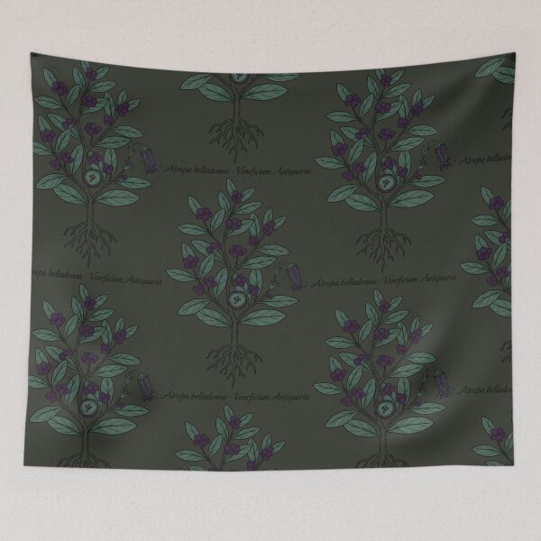 Item preview, Atropa Belladonna Diagram | Scientific Botanical Illustration | Latin Plant Print designed and sold by JACI'S STORE.