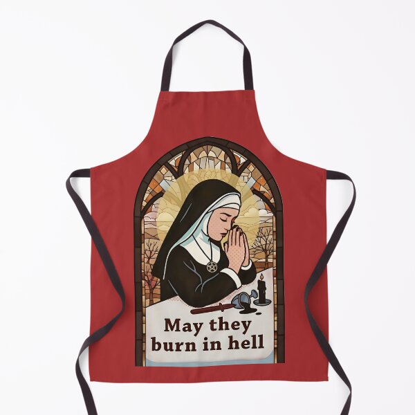 Item preview, Dark Stained Glass Nun – Gothic Satire  designed and sold by SidTastic .
