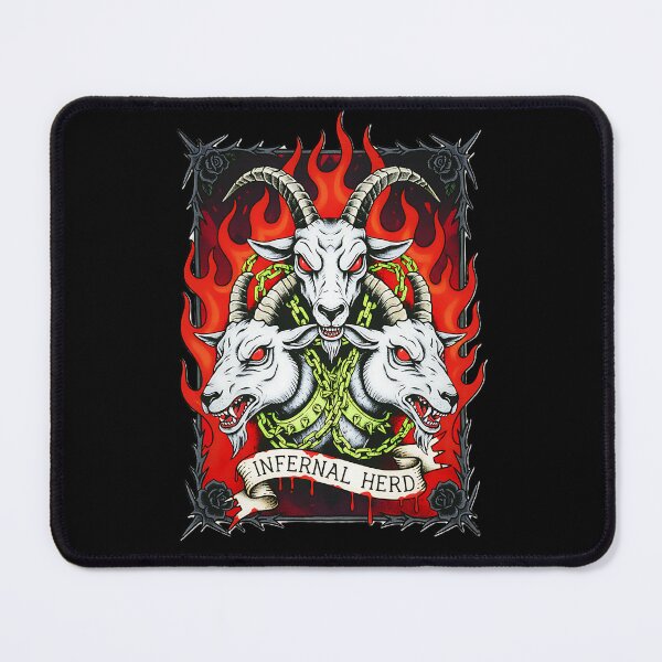 Item preview, INFERNAL HERD Three Headed Goat Demon designed and sold by CoffinsArt.