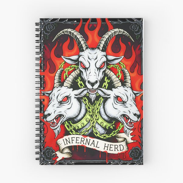 Item preview, INFERNAL HERD Three Headed Goat Demon designed and sold by CoffinsArt.