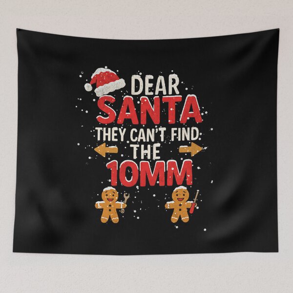 Item preview, Dear Santa They Can’t Find The 10mm – Funny Mechanic Christmas designed and sold by CarantinedChaos.