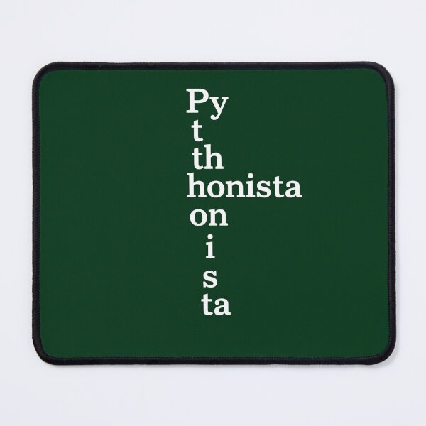 Item preview, Pythonista Vertical Typography – Minimalist Coder Aesthetic designed and sold by LIVE_FREE.