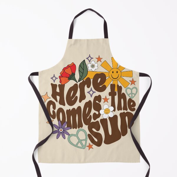 Item preview, Retro 1970s Hippy Groovy Here Comes The Sun designed and sold by RetroMaggie.