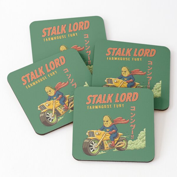 Item preview, Stalk Lord Farmhouse Fury - Corn Superhero on Motorcycle designed and sold by AwesomeBeyondLimits.