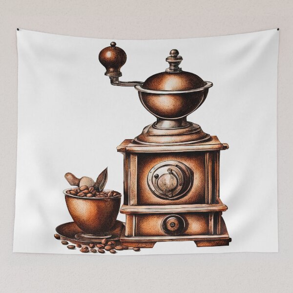 Item preview, Vintage Copper Coffee Grinder Art Print designed and sold by LanaGustavsson.