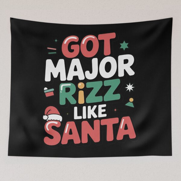 Item preview, Got major Rizz like Santa, funny Gen Z and gen Alpha Christmas designed and sold by NoetherSym.