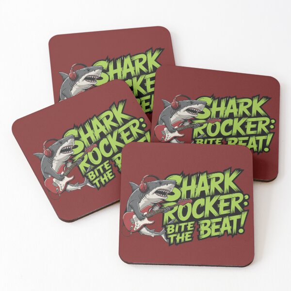 Item preview, Shark Rocker Bite The Beat – Bold Music Quote designed and sold by TextMood.