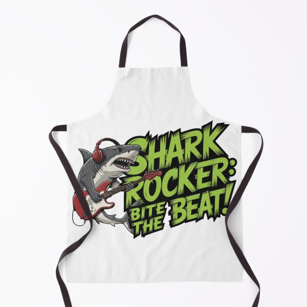Aperçu de l'œuvre Shark Rocker Bite The Beat – Citation musicale audacieuse créée et vendue par TextMood.