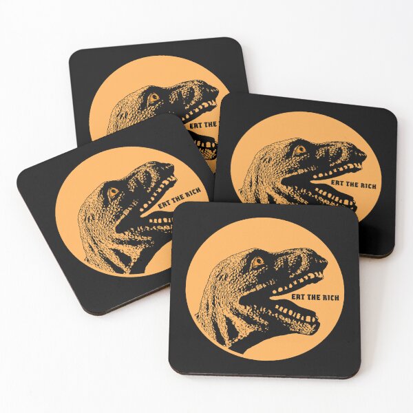 Item preview, EAT THE RICH. PALE ORANGE. designed and sold by 5hertz.