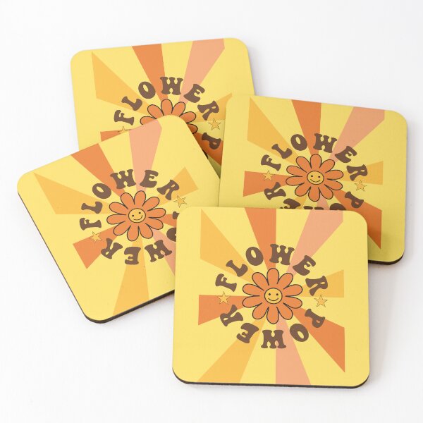 Item preview, Retro 1960s 1970s Hippy Groovy Flower Power Happy Face Daisy designed and sold by RetroMaggie.