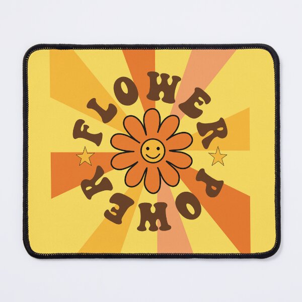Item preview, Retro 1960s 1970s Hippy Groovy Flower Power Happy Face Daisy designed and sold by RetroMaggie.