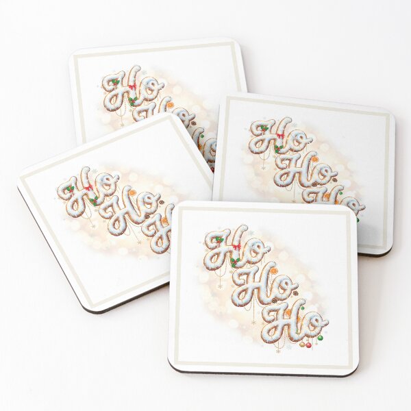 Item preview, Ho Ho Ho Gingerbread Christmas Typography Art designed and sold by Iras-Art-Corner.