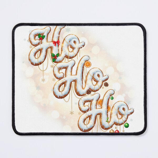 Item preview, Ho Ho Ho Gingerbread Christmas Typography Art designed and sold by Iras-Art-Corner.