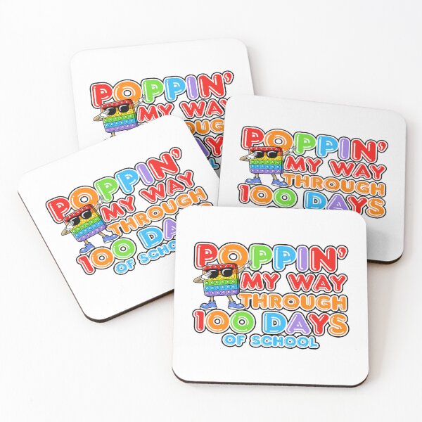 Item preview, Poppin’ My Way Through 100 Days of School – Fun Pop-It School Design designed and sold by JA World - Art & Design.