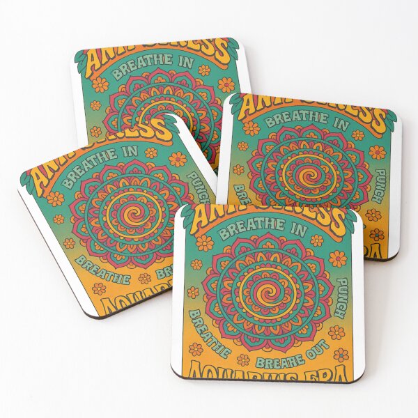 Item preview, Aquarius Era Anti-Stress Mandala – Psychedelic Retro Design designed and sold by Czerkiz.