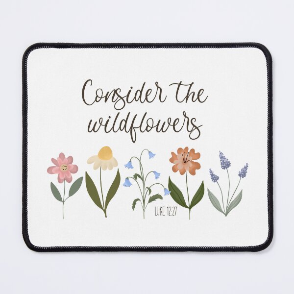Item preview, Consider the Wildflowers - Bible verse, faith based sticker designed and sold by Willow & Grace Designs.