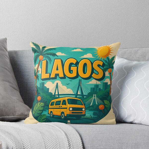 Item preview, Lagos Danfo Retro Travel Sticker – Vintage Nigeria City Art designed and sold by ColorPrint45.