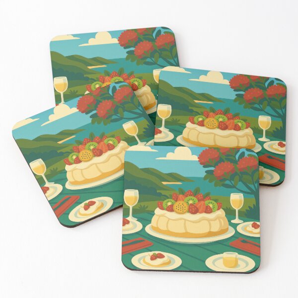 Item preview, New Zealand Christmas Pavlova — A Sunny Kiwi Christmas Scene designed and sold by kornkobart.