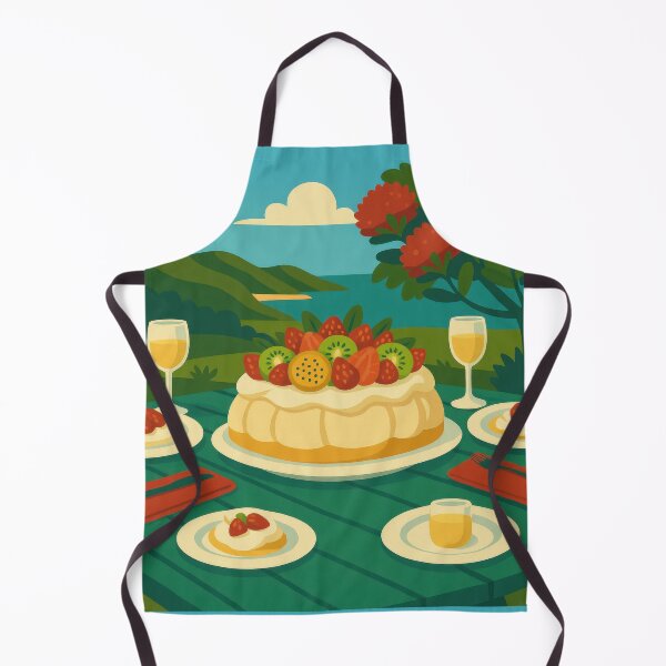 Item preview, New Zealand Christmas Pavlova — A Sunny Kiwi Christmas Scene designed and sold by kornkobart.