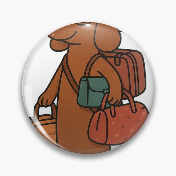Item preview, Teckel viajero: ilustración de un simpático perro salchicha con maletas designed and sold by Stefan Slater.