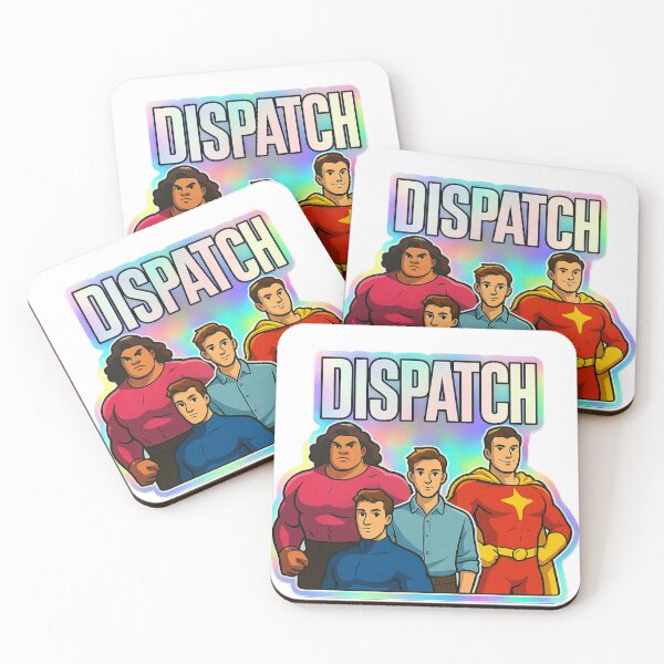 Item preview, Dispatch Squad Holographic Superhero Team Sticker Design designed and sold by zevorgue.
