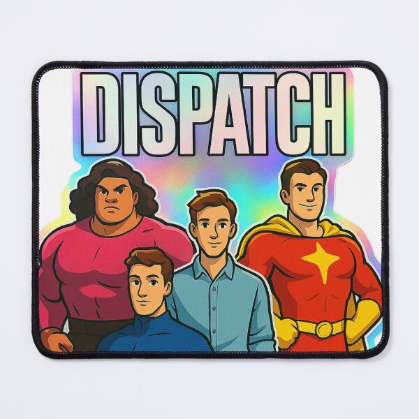 Item preview, Dispatch Squad Holographic Superhero Team Sticker Design designed and sold by zevorgue.