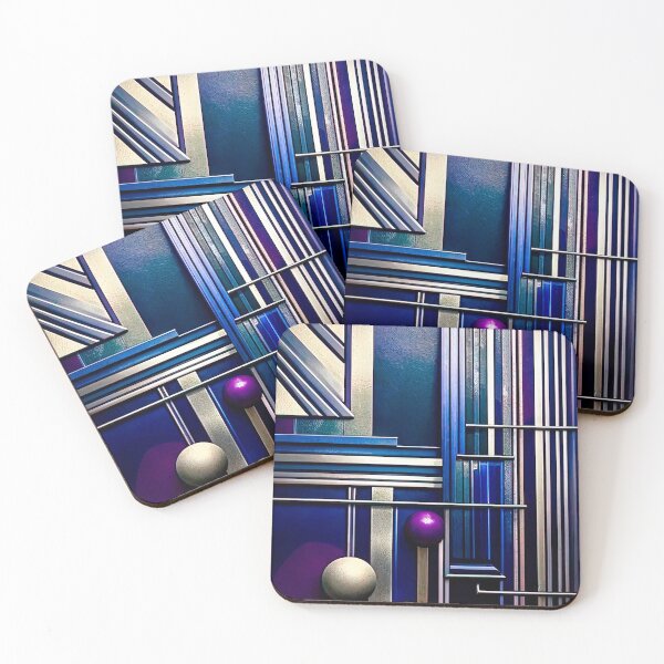 Item preview, Metropolis Gradient: Art Deco Geometric Abstract Art designed and sold by LanaGustavsson.