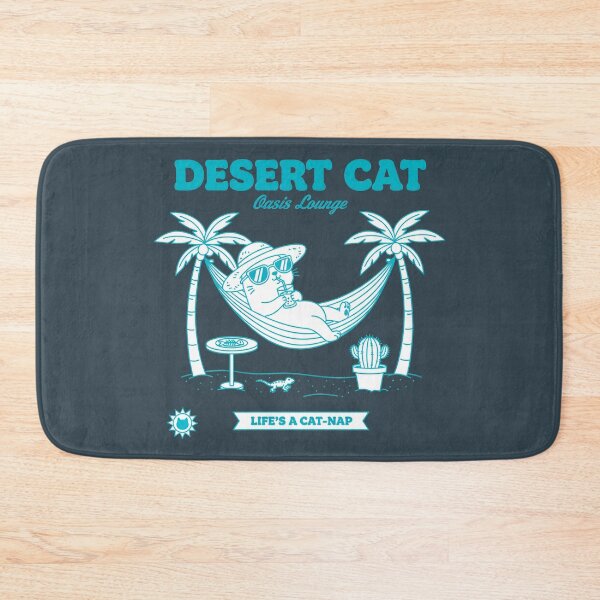Item preview, Desert Cat Oasis Lounge - Life's A Cat-Nap Retro Vacation designed and sold by AwesomeBeyondLimits.
