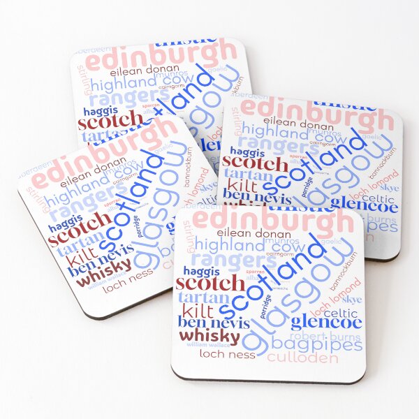 Item preview, Scottish Word Cloud Gift - Scotland Typography Collage designed and sold by Loom on the Loch.