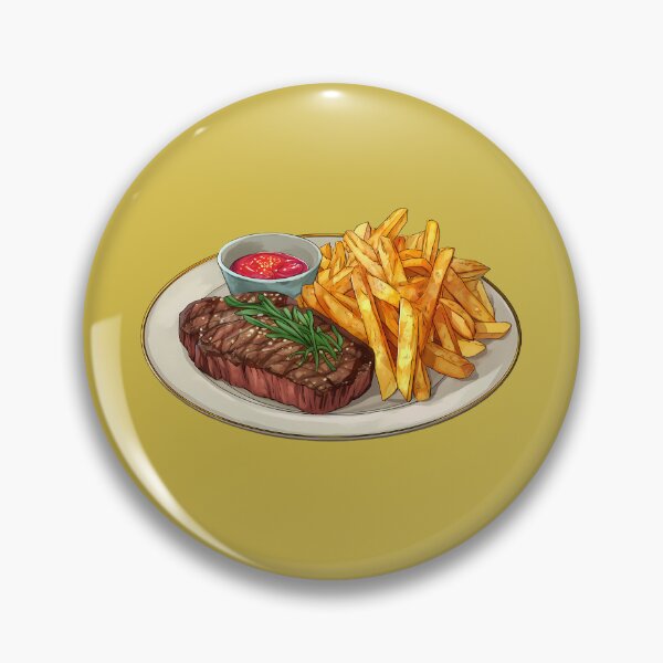 Item preview, Grilled Steak and Fries designed and sold by sakurashorty.