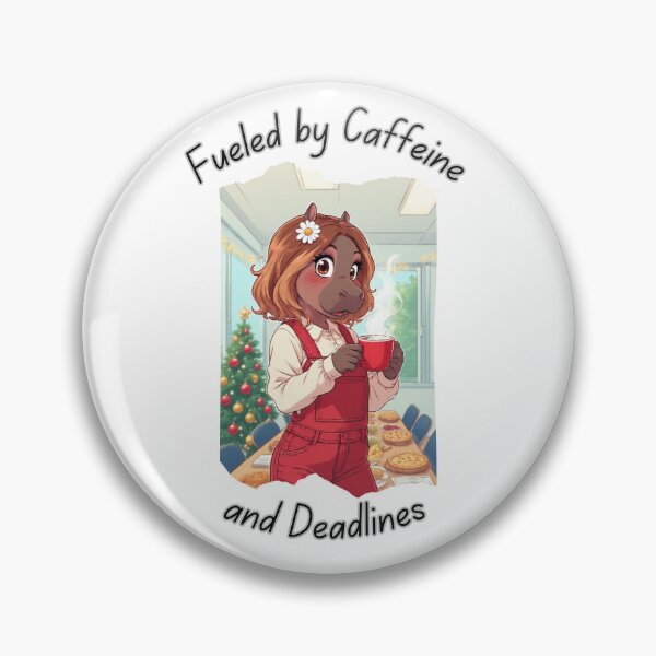 Item preview, Fueled by Caffeine and Deadlines ~ Laura designed and sold by Weathering Life Beautifully.