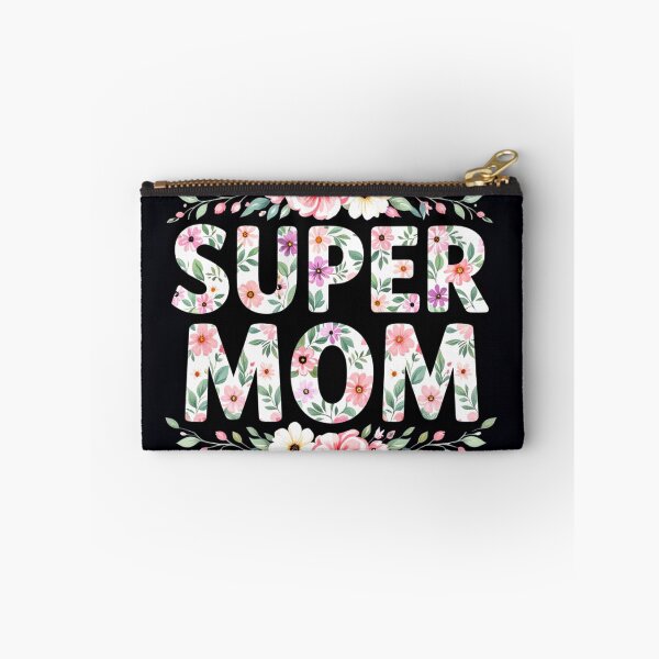 Item preview, super mom typographical floral colorful design designed and sold by SmashingDeals.