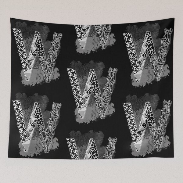 Item preview, Monogram W zen patterns designed and sold by TangleH-art.