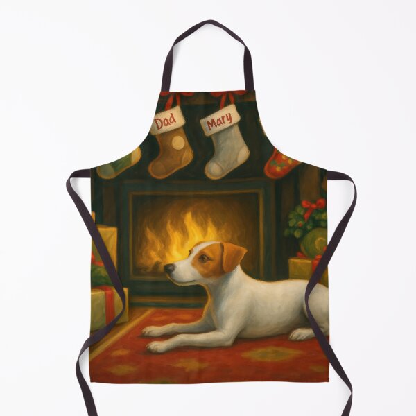 Item preview, Waiting for Christmas – Cozy Fireplace and Faithful Friend designed and sold by kornkobart.