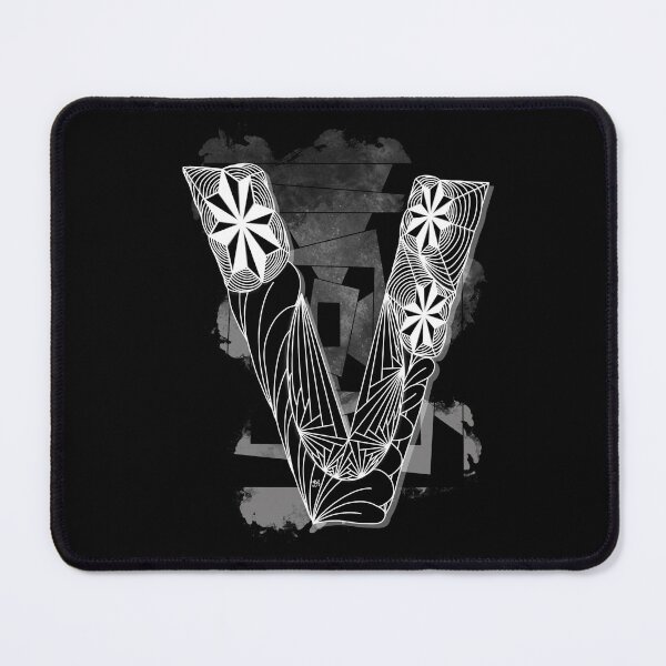 Item preview, Monogram V zen patterns designed and sold by TangleH-art.
