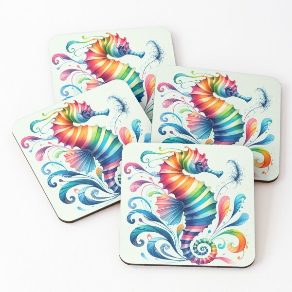 Item preview, Rainbow Seahorse designed and sold by ByNicoleSara.