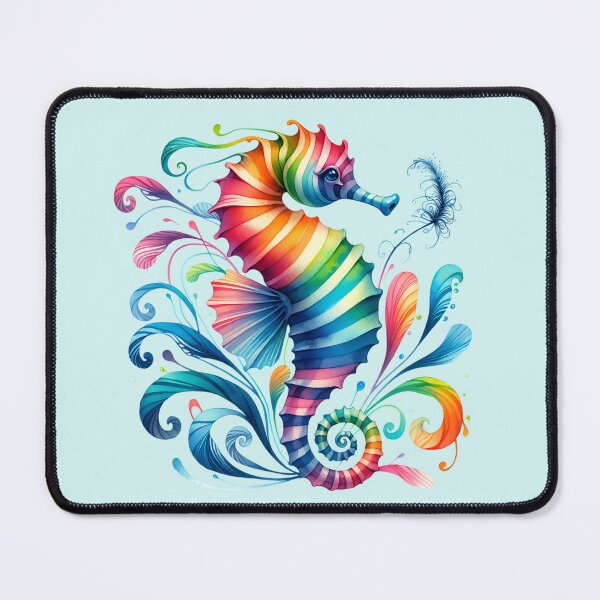 Item preview, Rainbow Seahorse designed and sold by ByNicoleSara.