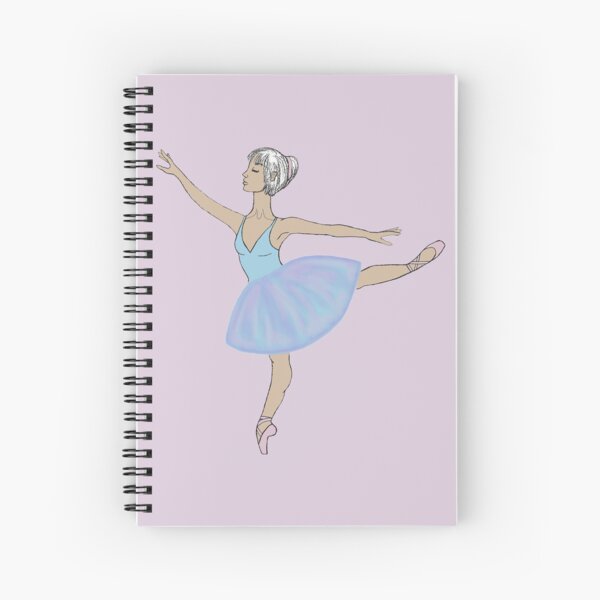 Blue Ballerina Spiral Notebook