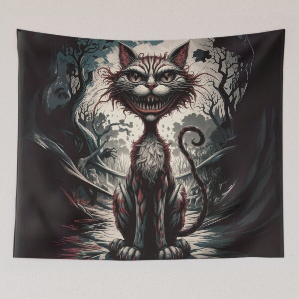 Item preview, Grim Cheshire Cat – Wonderland Trail designed and sold by FusiTink.