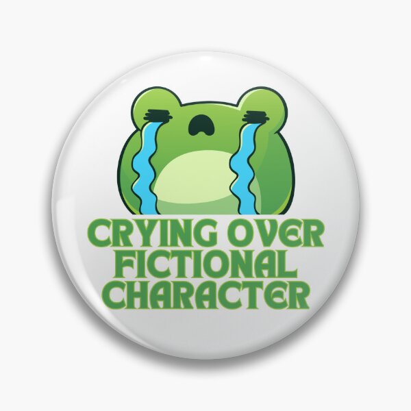 Item preview, Frog Crying Over Fictional Character designed and sold by BOOKFLOWERPATH.