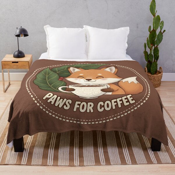 Item preview, Cute Fox Coffee Lover Cartoon Design designed and sold by Ekracreatives.